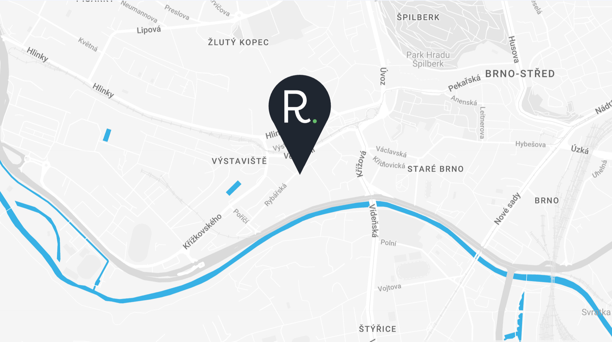 Rezidence Rybářka mapa